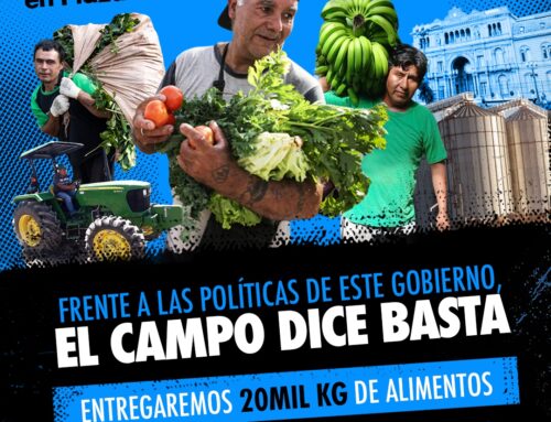 Alimentazo en Plaza de Mayo contra las políticas del Gobierno Nacional