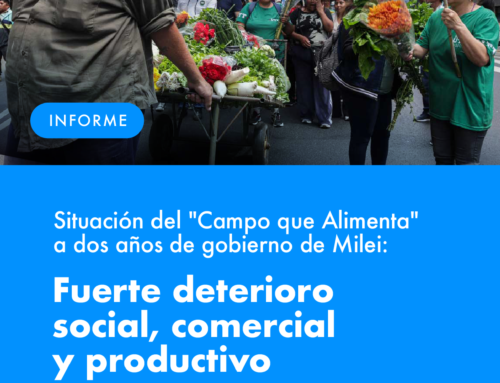 Situación del “Campo que Alimenta” a dos años de gobierno de Milei: fuerte deterioro social, comercial y productivo.
